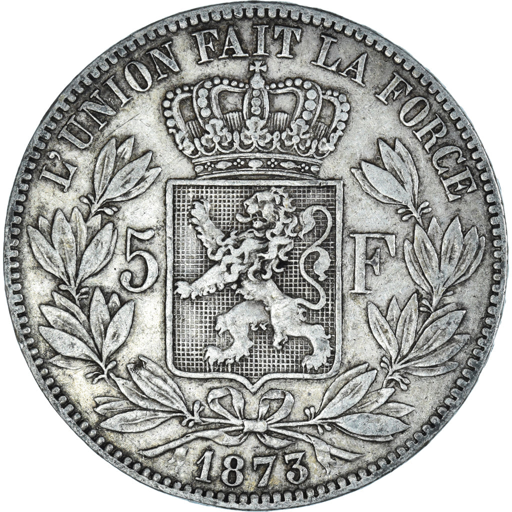 Monnaie, Belgique, Leopold II, 5 Francs, 5 Frank, 1873, TB+, Argent, KM:24