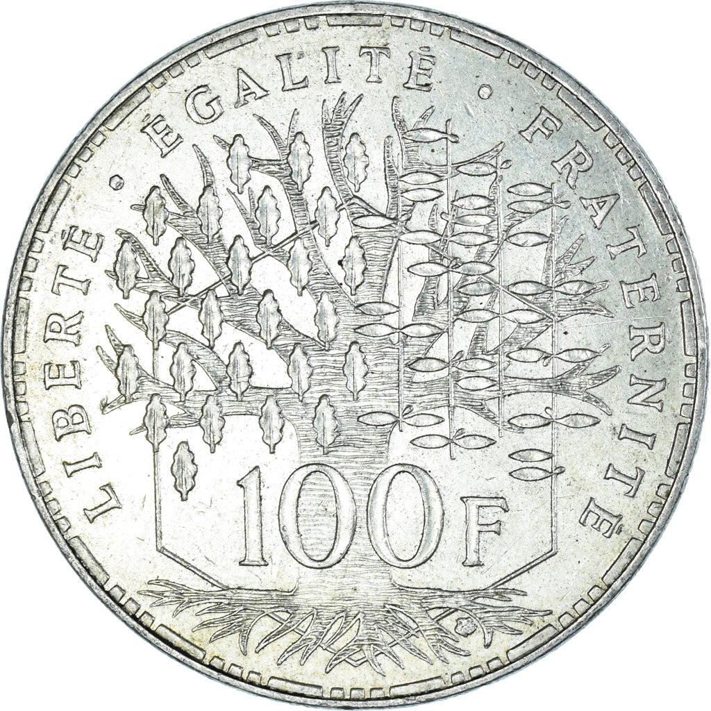 Coin, France, Panthéon, 100 Francs, 1983, Paris, AU(50-53), Silver, KM:951.1