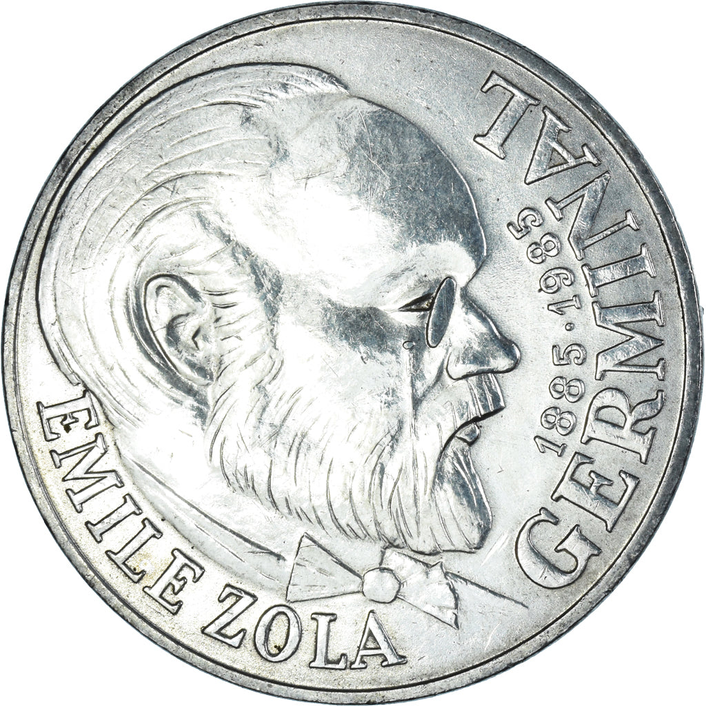 Moeda, França, Germinal, 100 Francs, 1985, AU(55-58), Prata, KM:957