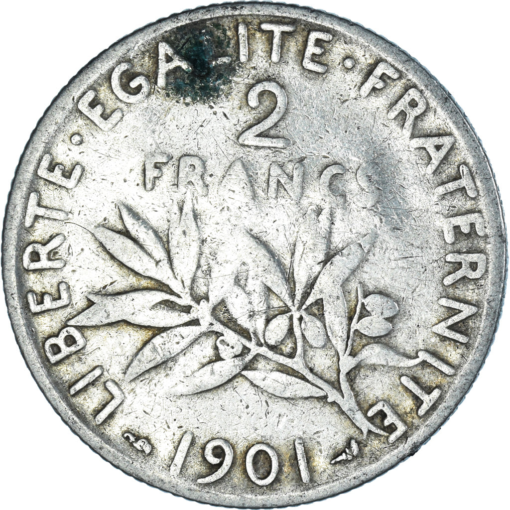 Monnaie, France, Semeuse, 2 Francs, 1901, Paris, TB+, Argent, Gadoury:532