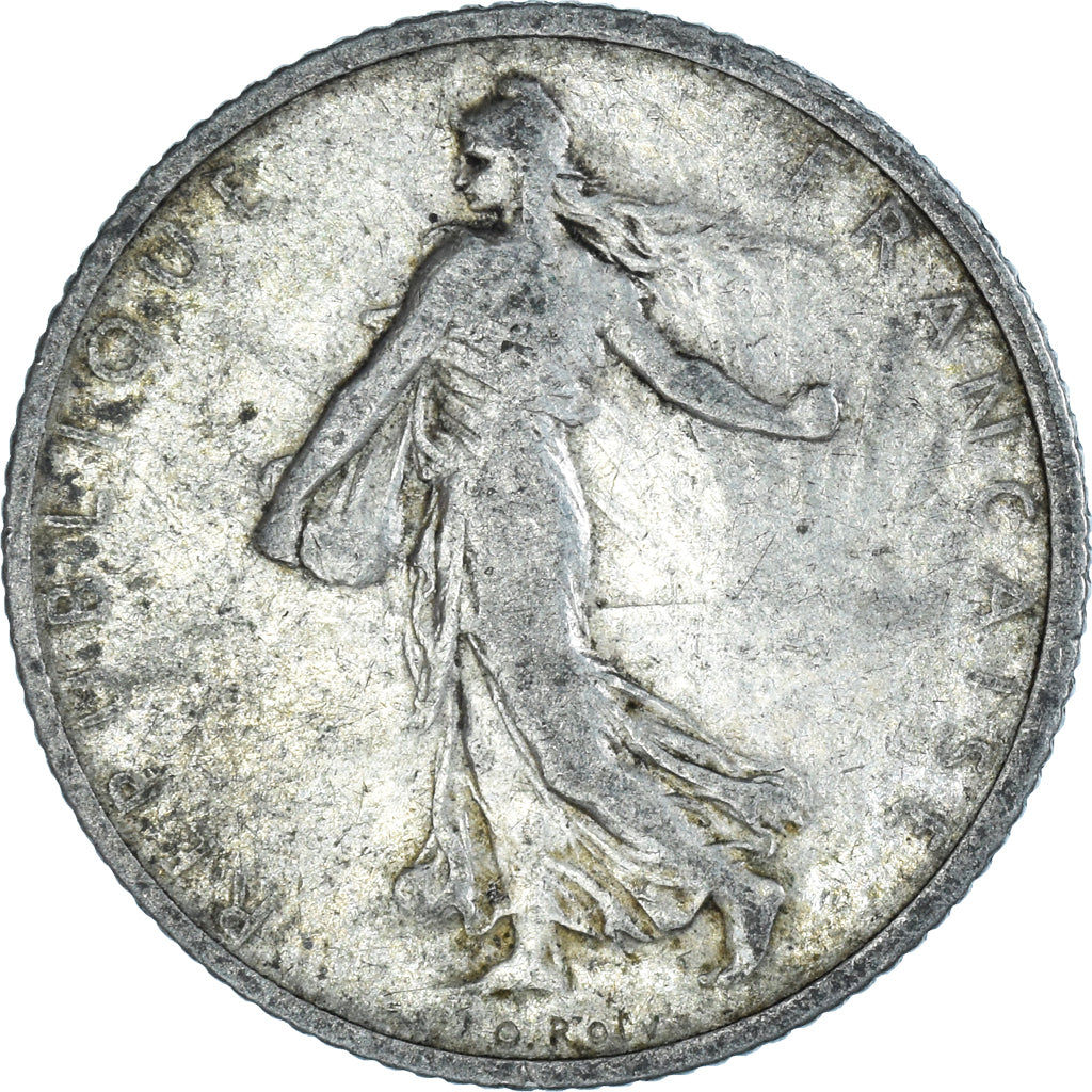 Coin, France, Semeuse, Franc, 1908, Paris, VF(30-35), Silver, KM:844.1