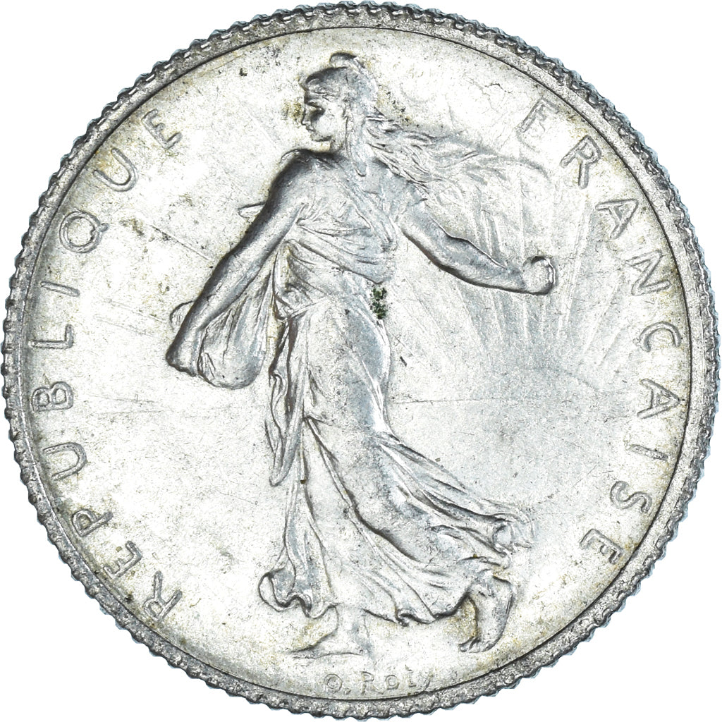 Coin, France, Semeuse, Franc, 1919, Paris, MS(63), Silver, KM:844.1