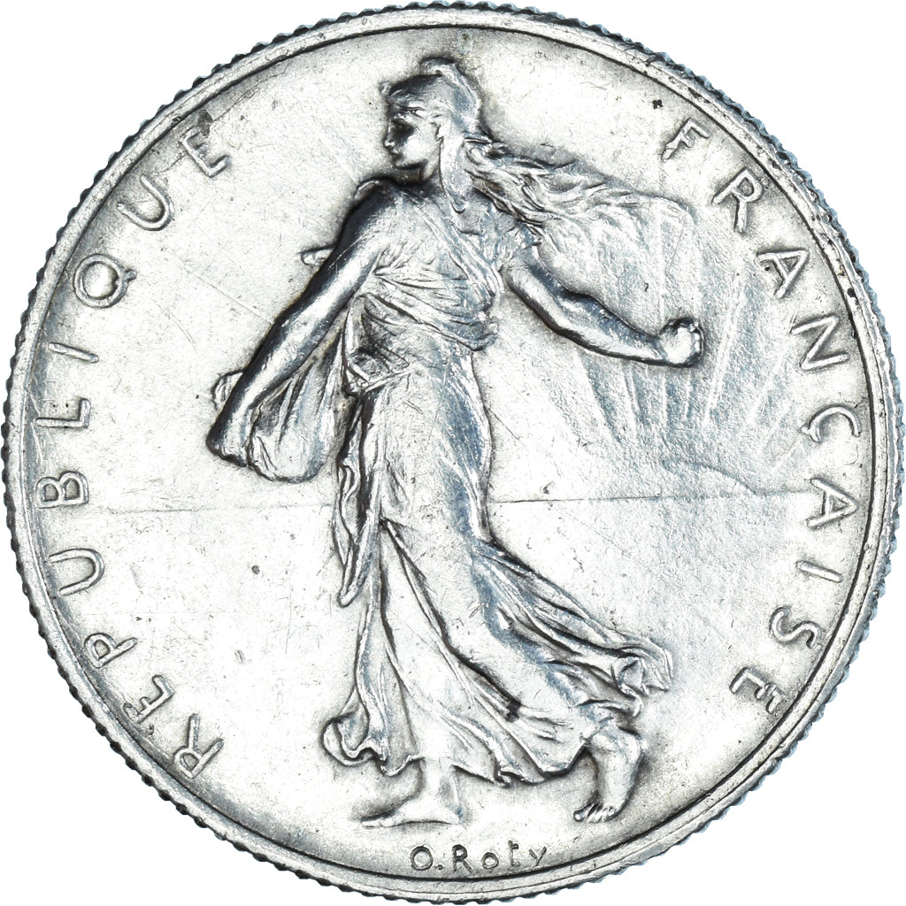 Coin, France, Semeuse, 2 Francs, 1914, Paris, AU(55-58), Silver, KM:845.1