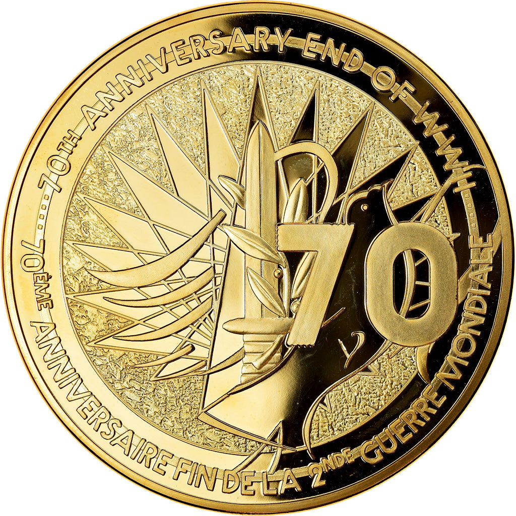 Francia, medalla, 70ème Anniversaire Fin de la 2ème Guerre Mondiale, 2015