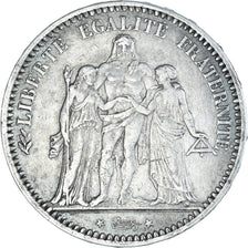Coin, France, Hercule, 5 Francs, 1875, Paris, AU(50-53), Silver, KM:820.1