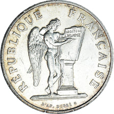 Moneta, Francia, Droits de l'Homme, 100 Francs, 1989, BB+, Argento, KM:970