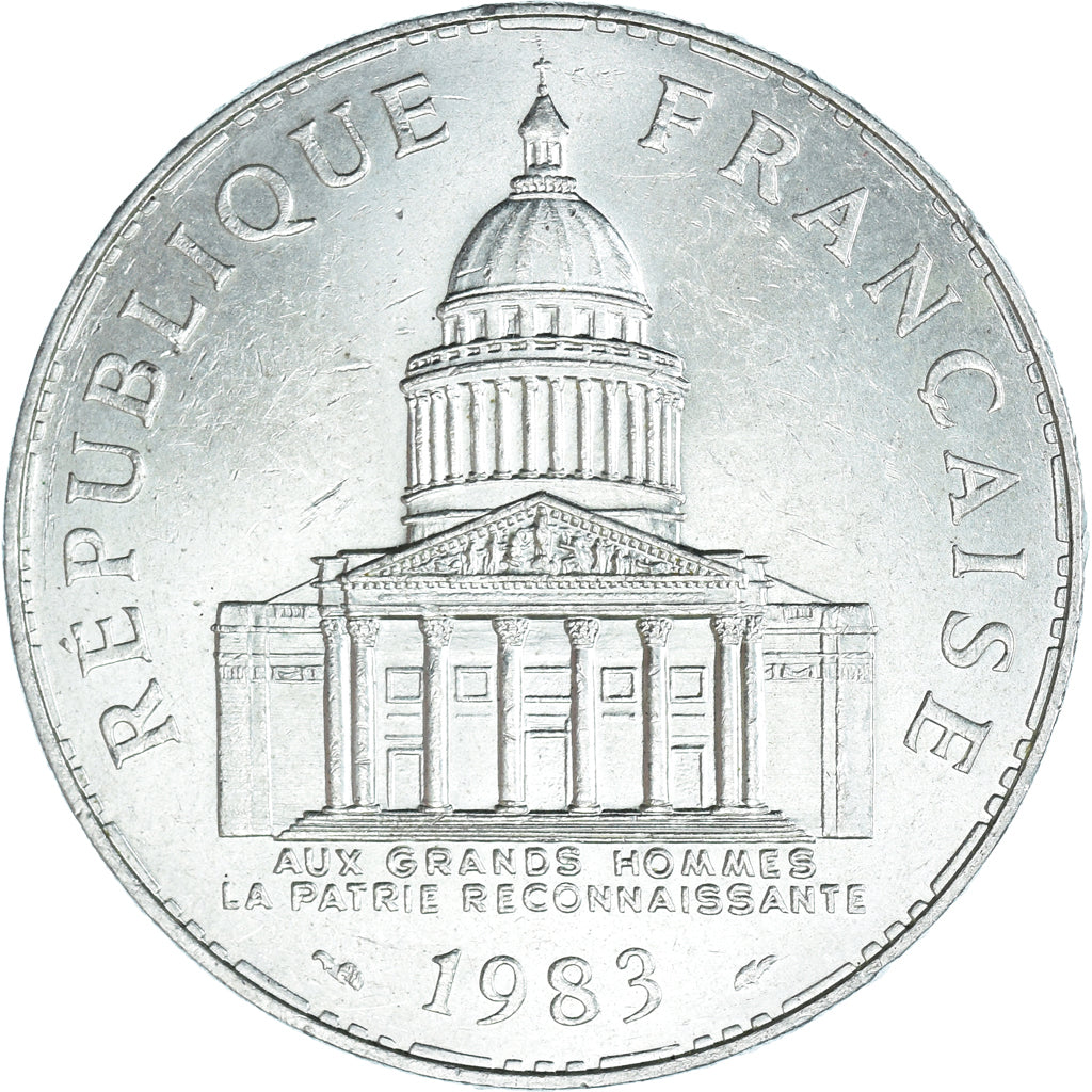 Coin, France, Panthéon, 100 Francs, 1983, Paris, MS(60-62), Silver, KM:951.1
