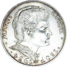 Moeda, França, Marie Curie, 100 Francs, 1984, AU(55-58), Prata, KM:955