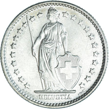 Coin, Switzerland, 2 Francs, 1965, Bern, MS(65-70), Silver, KM:21
