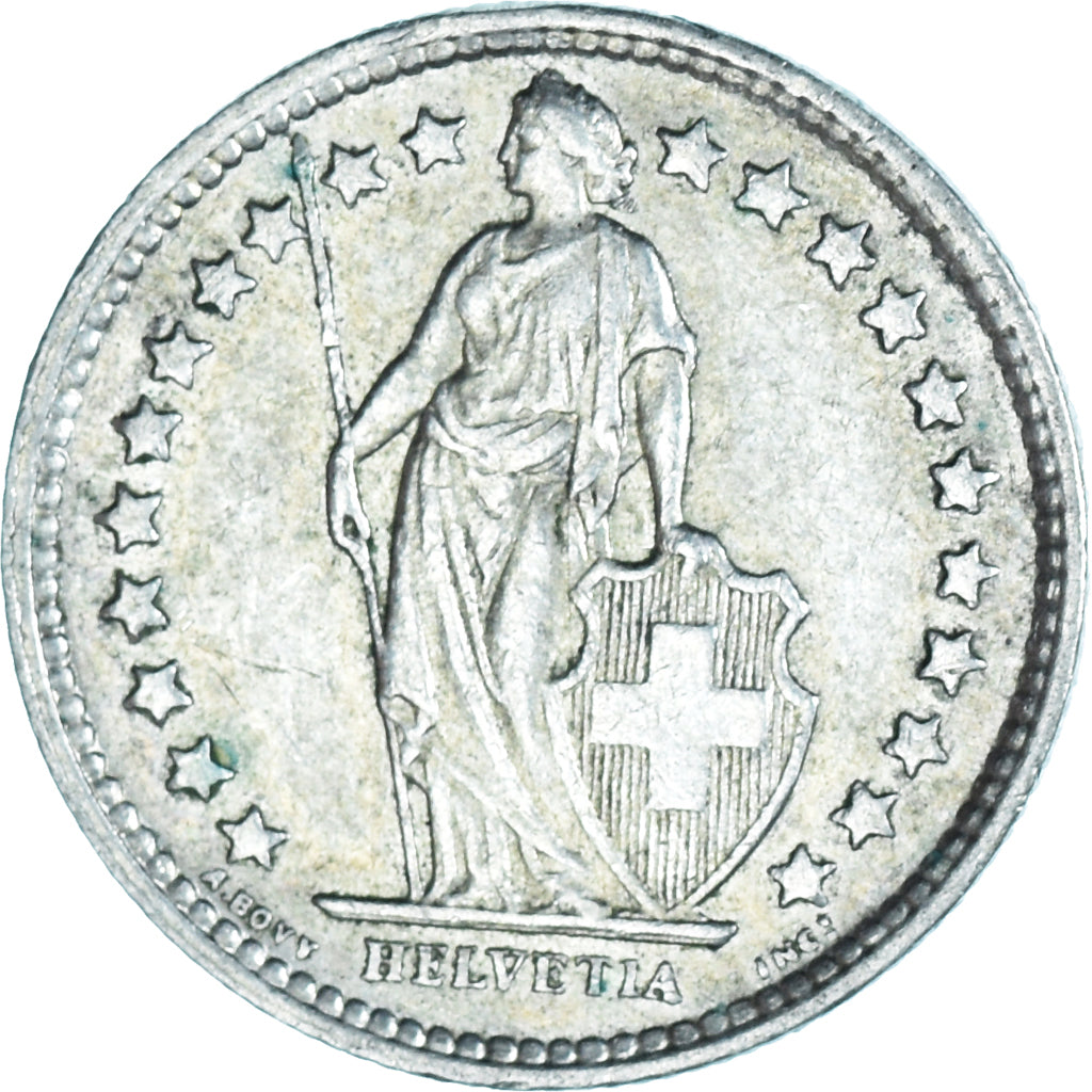 Moneta, Svizzera, 1/2 Franc, 1962, Bern, SPL, Argento, KM:23