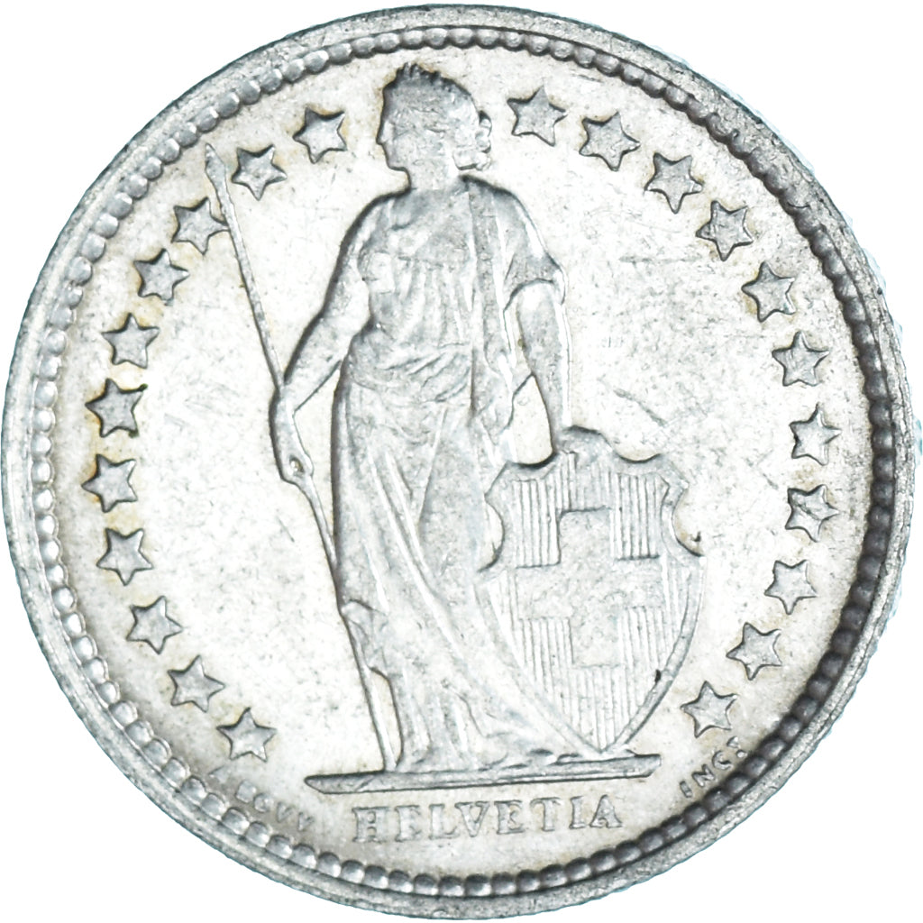Münze, Schweiz, 1/2 Franc, 1964, Bern, UNZ, Silber, KM:23