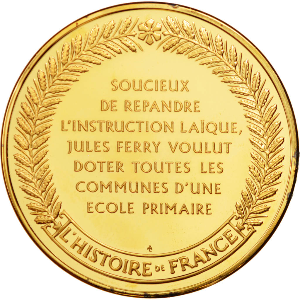 France, Medal, French Fifth Republic, History, MS(63), Vermeil
