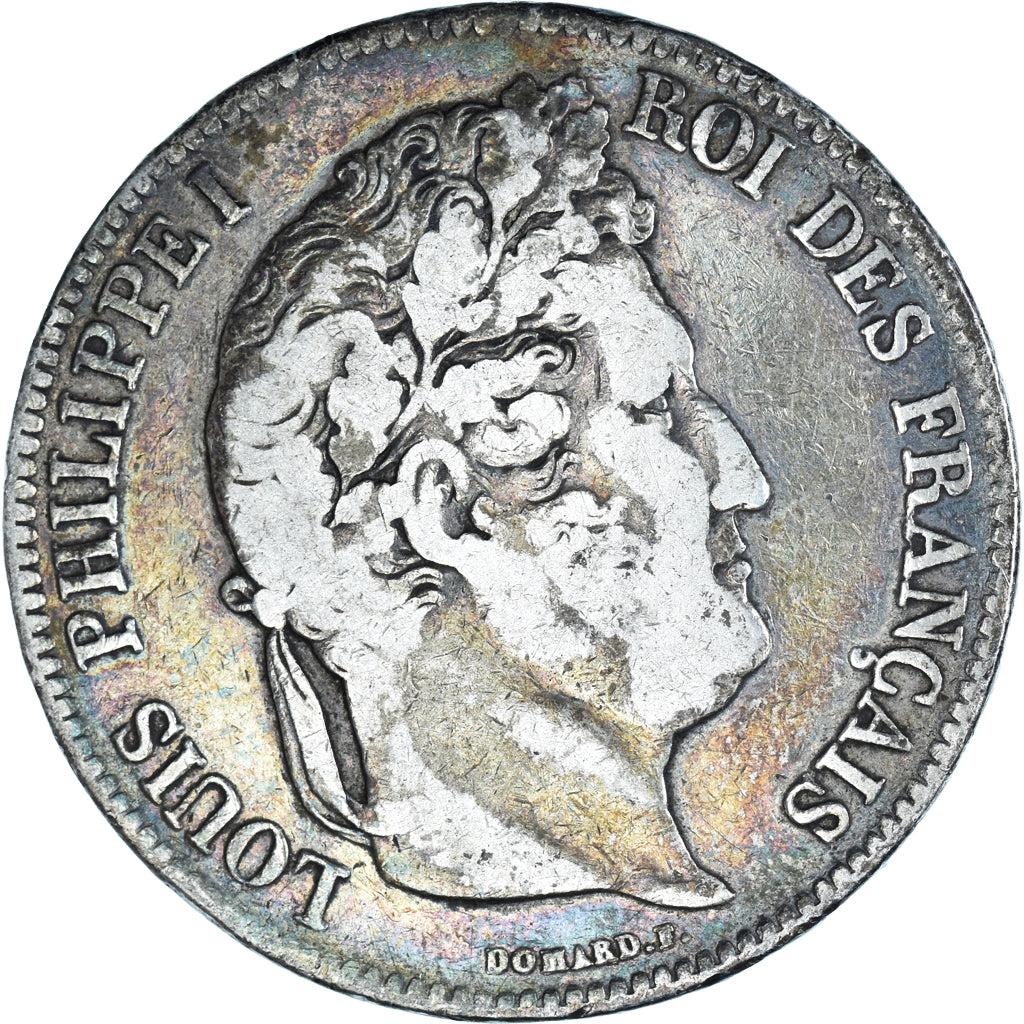 Munten, Frankrijk, Louis-Philippe, 5 Francs, 1834, Lyon, FR, Zilver, KM:749.4