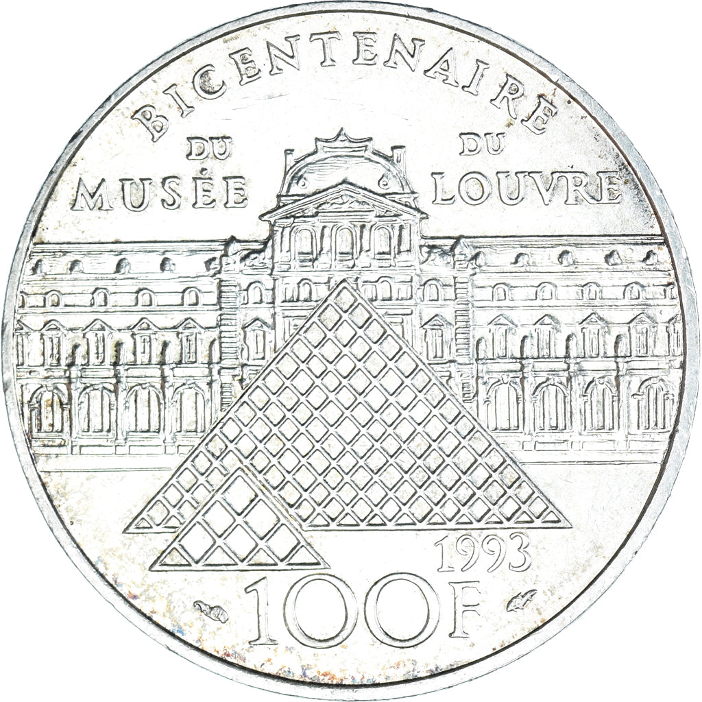 Munten, Frankrijk, Liberté guidant le peuple, 100 Francs, 1993, PR, Zilver
