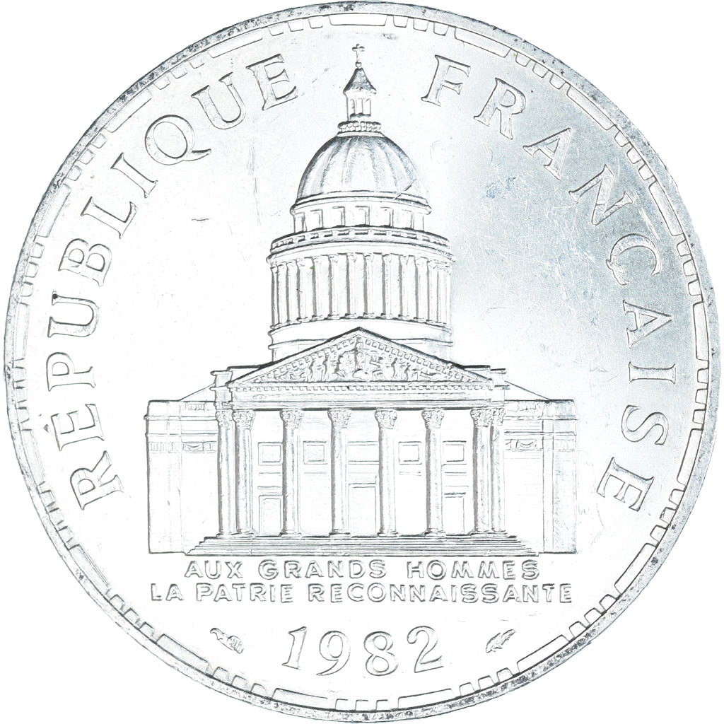 Coin, France, Panthéon, 100 Francs, 1982, Paris, AU(50-53), Silver, KM:951.1