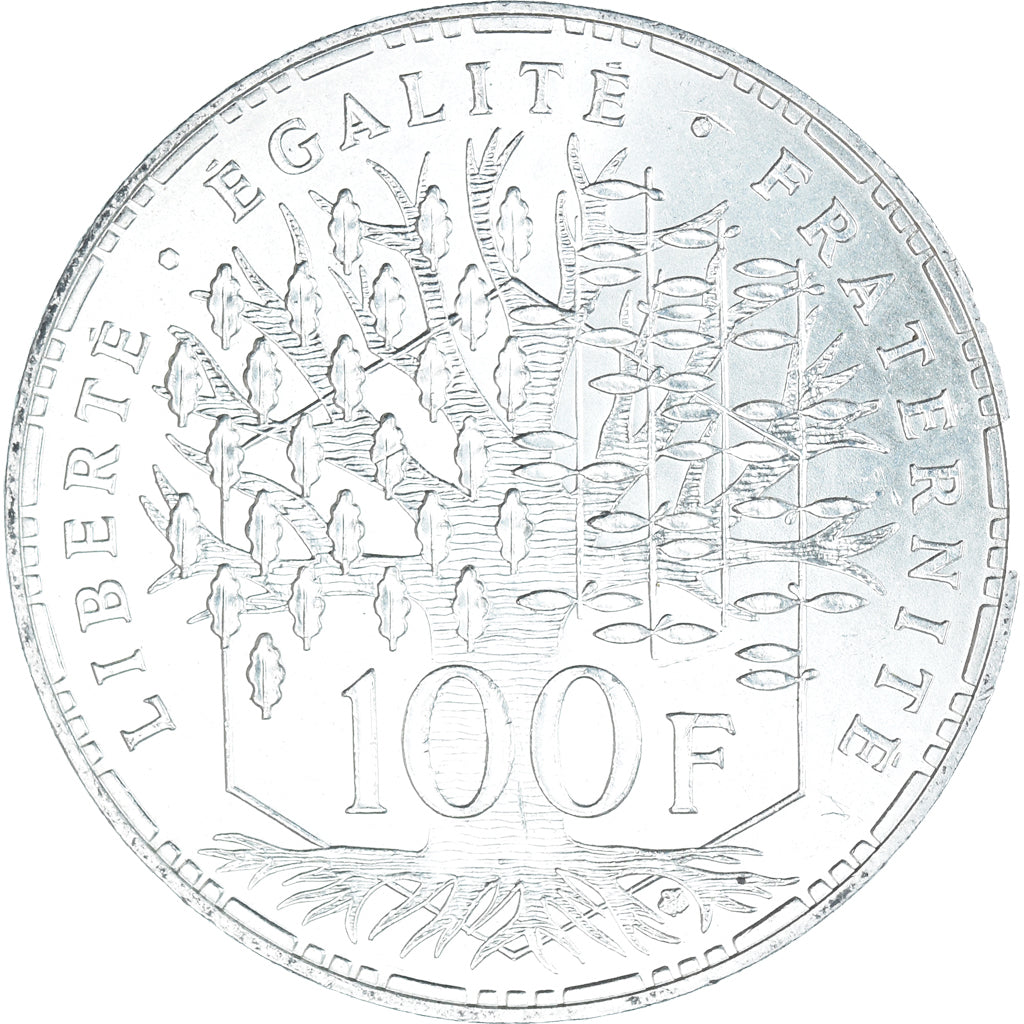 Coin, France, Panthéon, 100 Francs, 1982, Paris, AU(50-53), Silver, KM:951.1