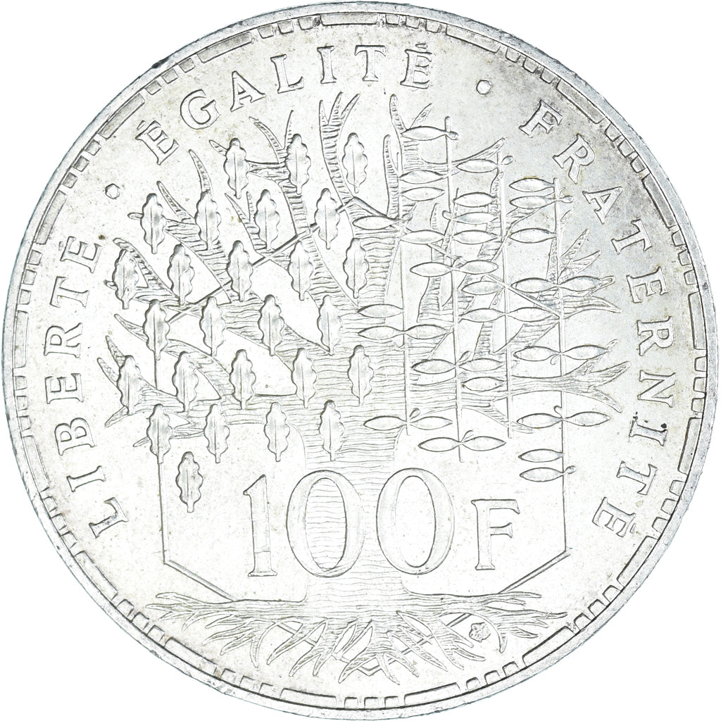 Coin, France, Panthéon, 100 Francs, 1982, Paris, AU(50-53), Silver, KM:951.1