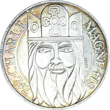 Coin, France, Charlemagne, 100 Francs, 1990, AU(50-53), Silver, KM:982