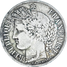 Moneta, Francia, Cérès, 5 Francs, 1849, Paris, MB+, Argento, KM:761.1