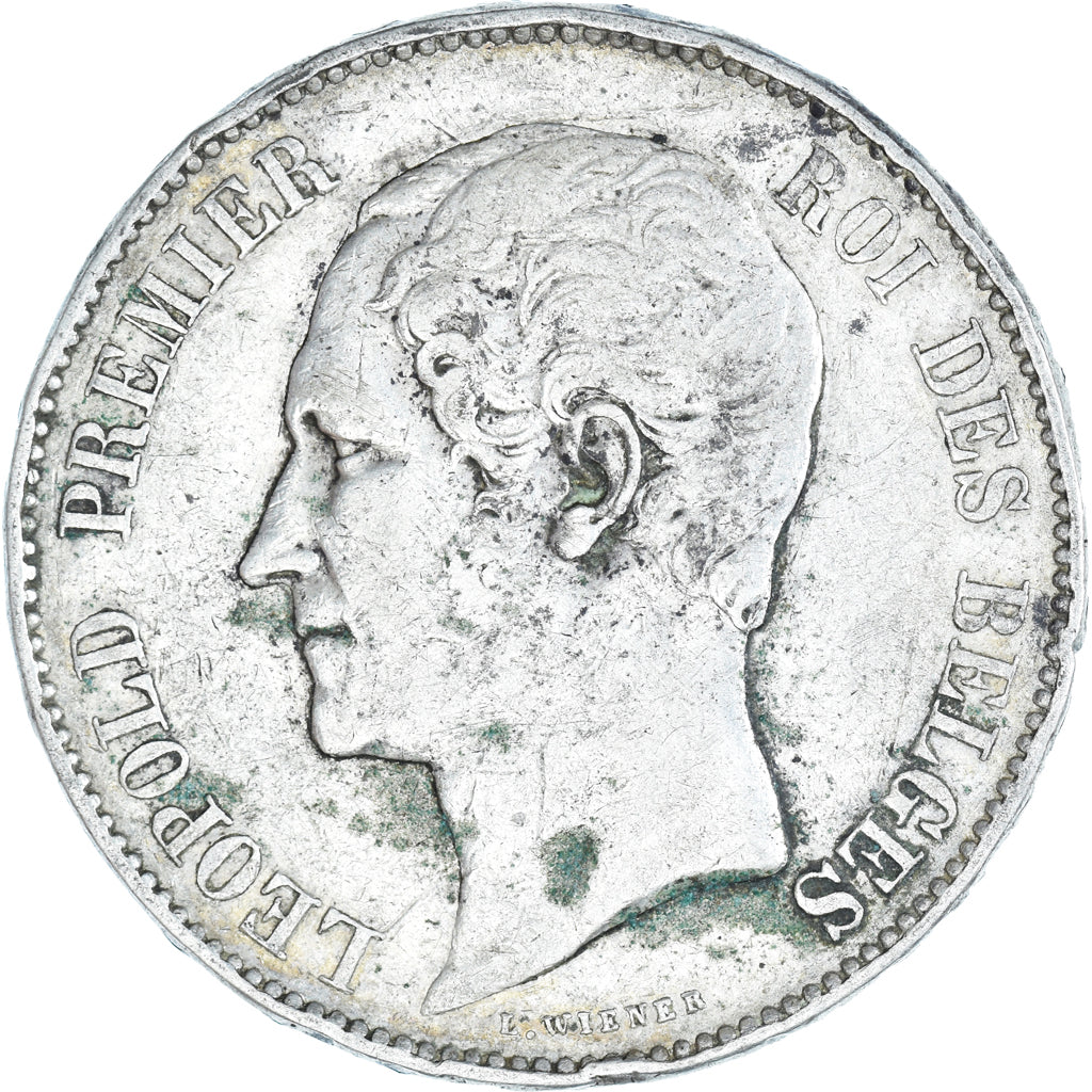 Coin, Belgium, Leopold I, 5 Francs, 5 Frank, 1865, VF(30-35), Silver, KM:17