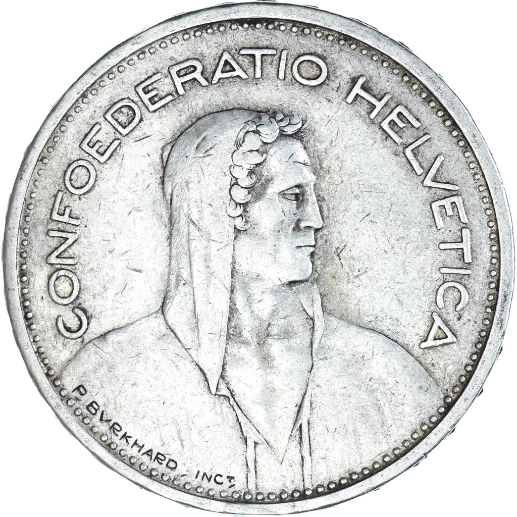 Münze, Schweiz, 5 Francs, 1933, Bern, SS, Silber, KM:40