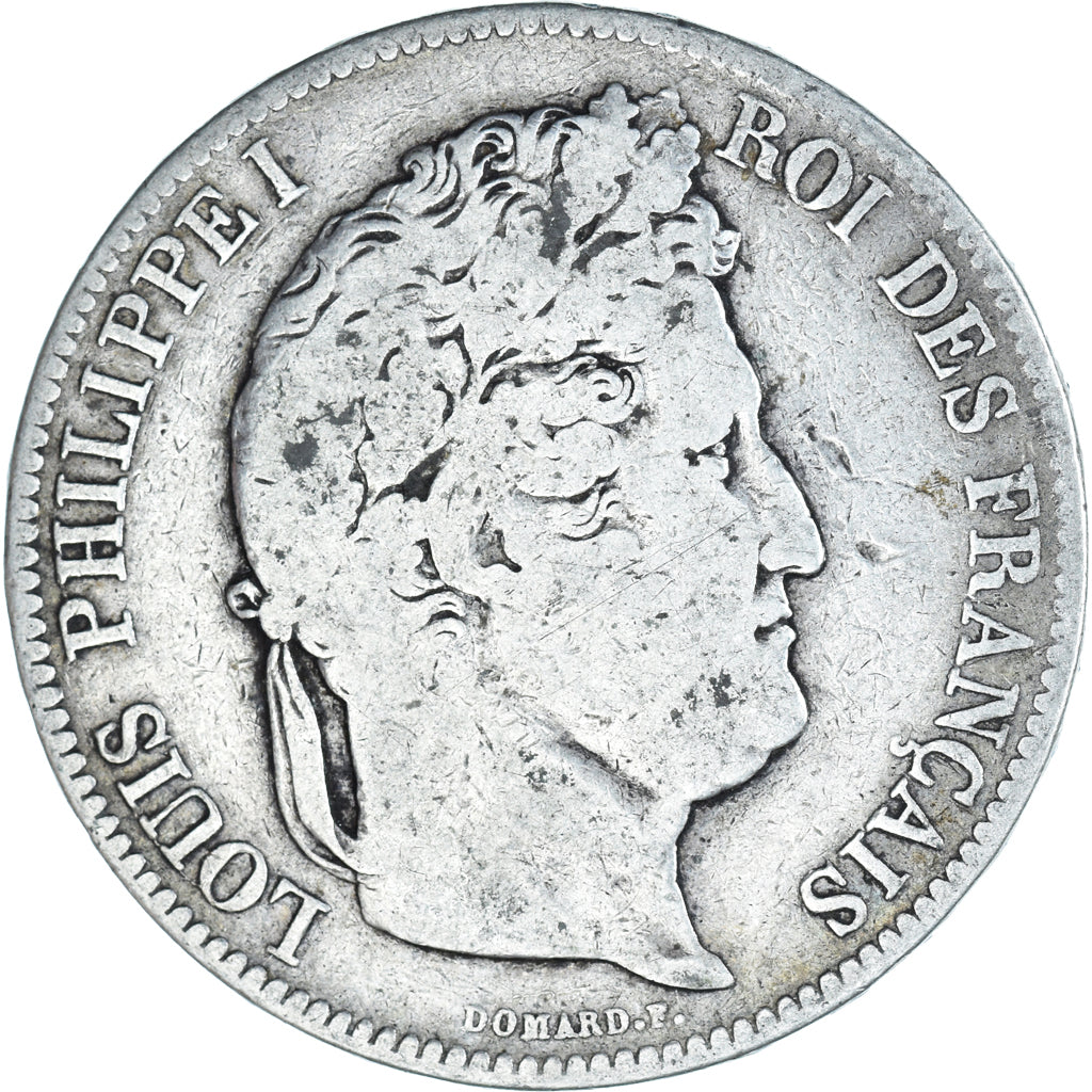 Münze, Frankreich, Louis-Philippe, 5 Francs, 1833, Strasbourg, S, Silber
