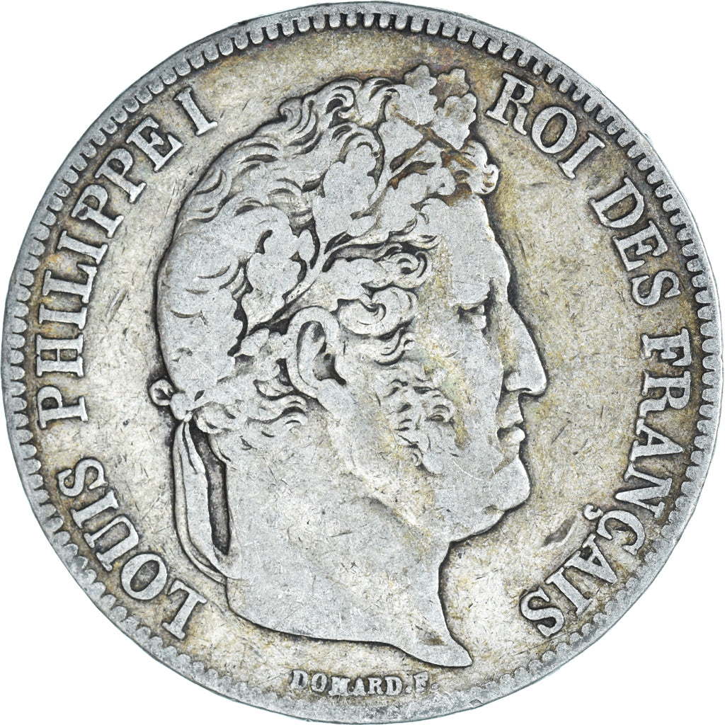 Coin, France, Louis-Philippe, 5 Francs, 1834, Paris, VF(30-35), Silver