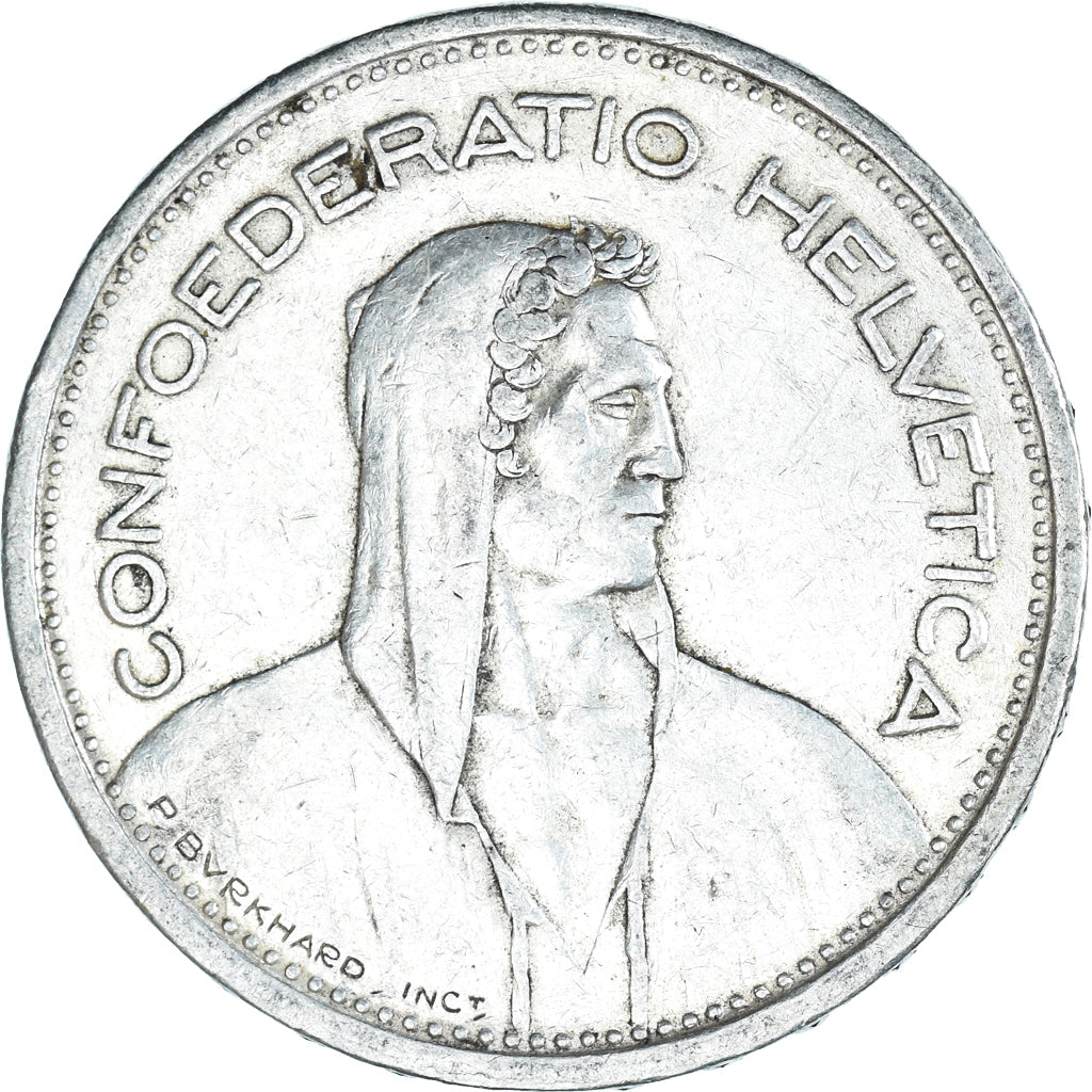 Moneta, Svizzera, 5 Francs, 1954, Bern, BB, Argento, KM:40
