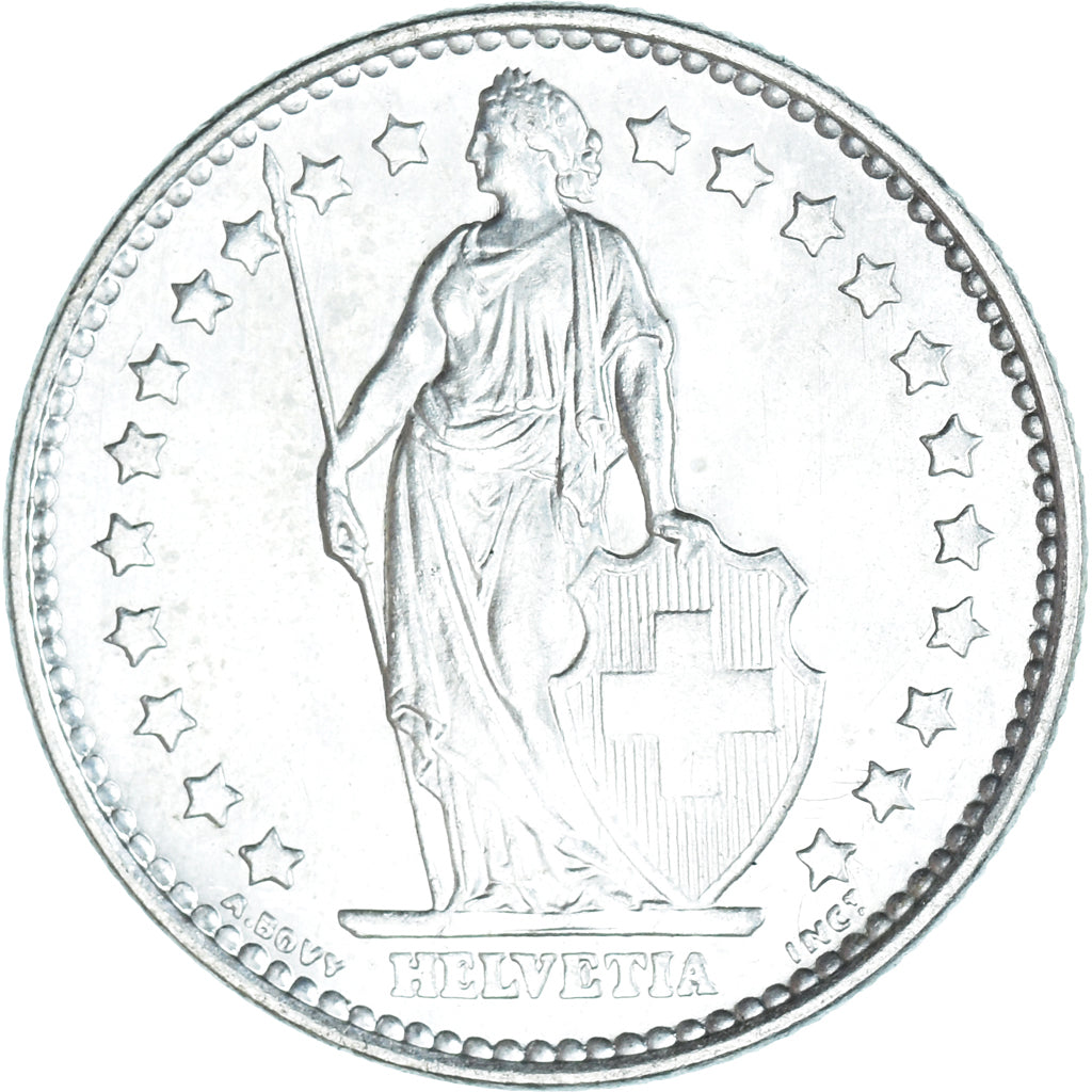 Moneta, Szwajcaria, Franc, 1965, MS(60-62), Srebro, KM:24