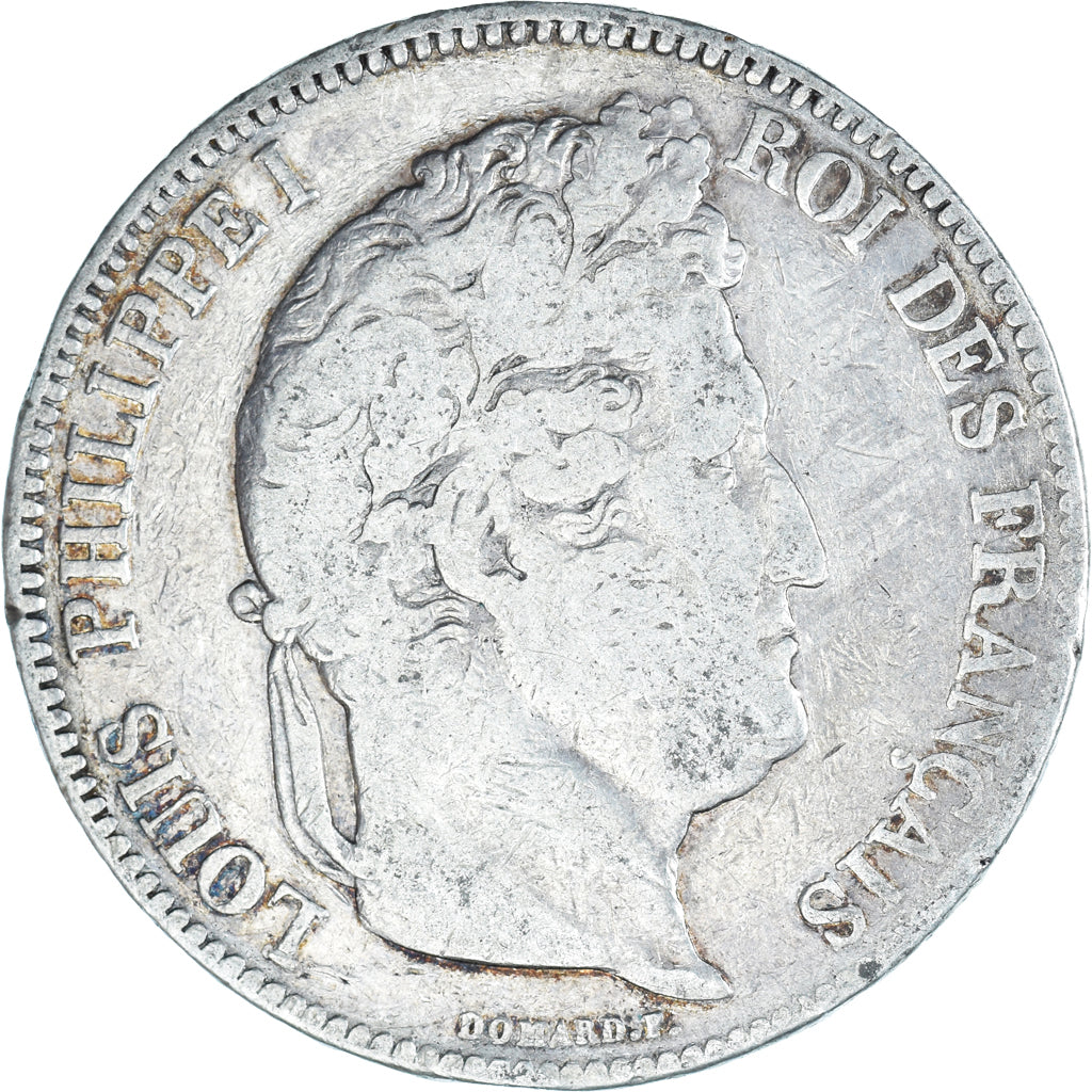 Coin, France, Louis-Philippe, 5 Francs, 1833, Paris, VF(20-25), Silver