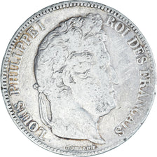 Coin, France, Louis-Philippe, 5 Francs, 1833, Paris, VF(20-25), Silver