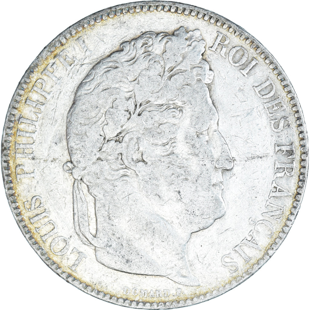 Coin, France, Louis-Philippe, 5 Francs, 1843, Paris, VF(30-35), Silver