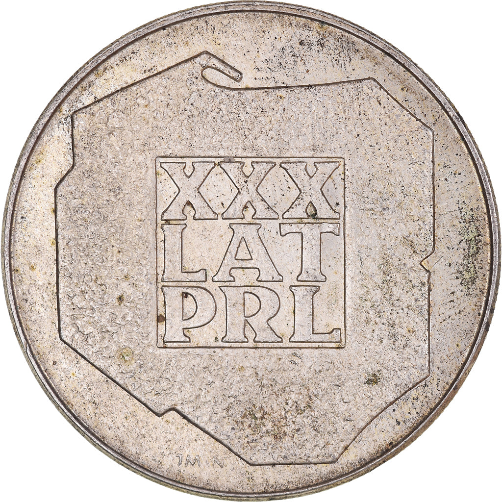 Moeda, Polónia, 200 Zlotych, 1974, Warsaw, VF(30-35), Prata, KM:72