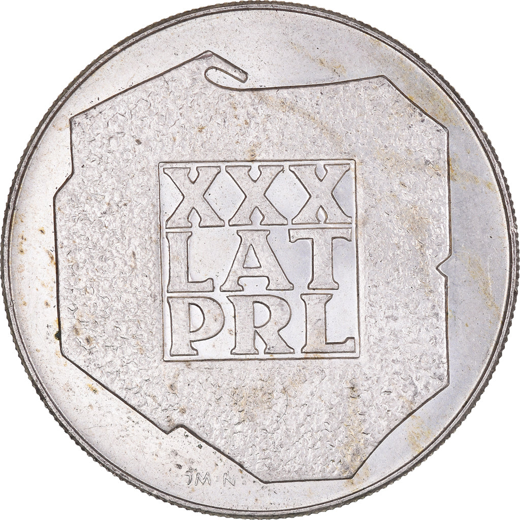 Moeda, Polónia, 200 Zlotych, 1974, Warsaw, EF(40-45), Prata, KM:72