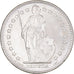 Coin, Switzerland, 2 Francs, 1965, Bern, MS(63), Silver, KM:21