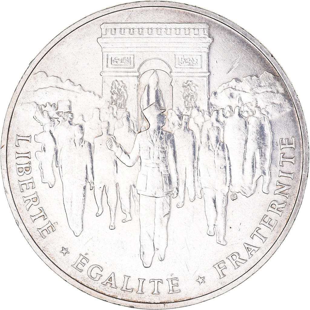 Münze, Frankreich, Libération de Paris, 100 Francs, 1994, VZ, Silber