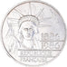 Coin, France, Statue de la Liberté, 100 Francs, 1986, AU(55-58), Silver