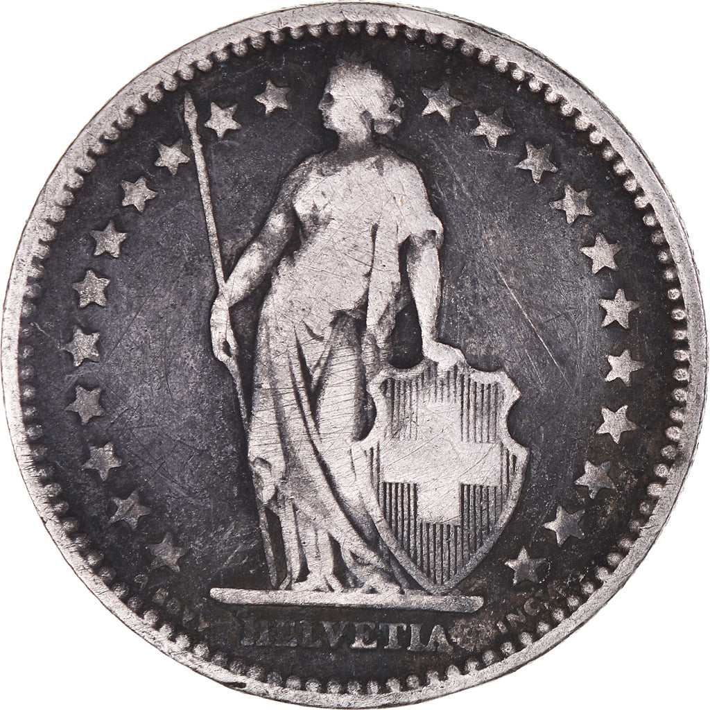 Monnaie, Suisse, 2 Francs, 1886, Bern, TB, Argent, KM:21