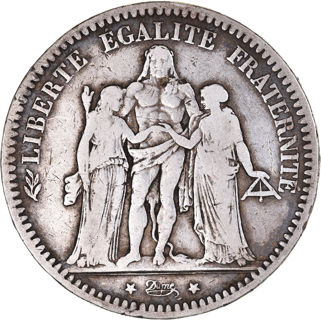 Coin, France, Hercule, 5 Francs, 1873, Paris, VF(30-35), Silver, KM:820.1