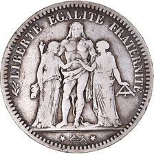 Coin, France, Hercule, 5 Francs, 1873, Paris, VF(30-35), Silver, KM:820.1