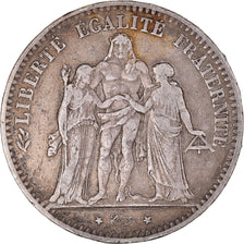 Coin, France, Hercule, 5 Francs, 1874, Paris, EF(40-45), Silver, KM:820.1
