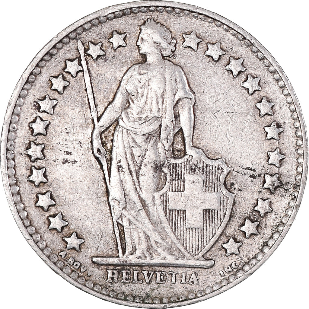 Munten, Zwitserland, 1/2 Franc, 1951, Bern, PR, Zilver, KM:23