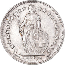 Coin, Switzerland, 1/2 Franc, 1952, Bern, MS(60-62), Silver, KM:23