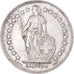 Coin, Switzerland, 1/2 Franc, 1952, Bern, MS(60-62), Silver, KM:23