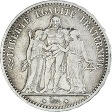 Coin, France, Hercule, 5 Francs, 1874, Bordeaux, VF(30-35), Silver, KM:820.2
