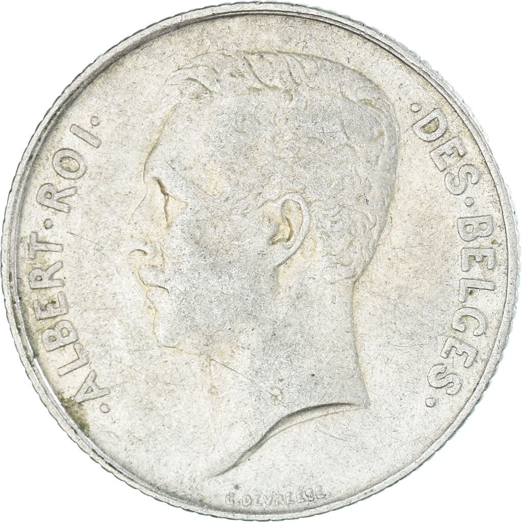 Coin, Belgium, Albert I, Franc, 1912, Brussels, EF(40-45), Silver, KM:72
