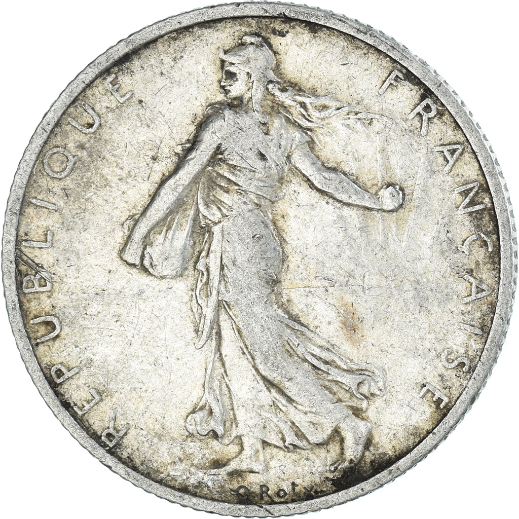 Moneta, Francia, Semeuse, 2 Francs, 1912, Paris, BB, Argento, KM:845.1