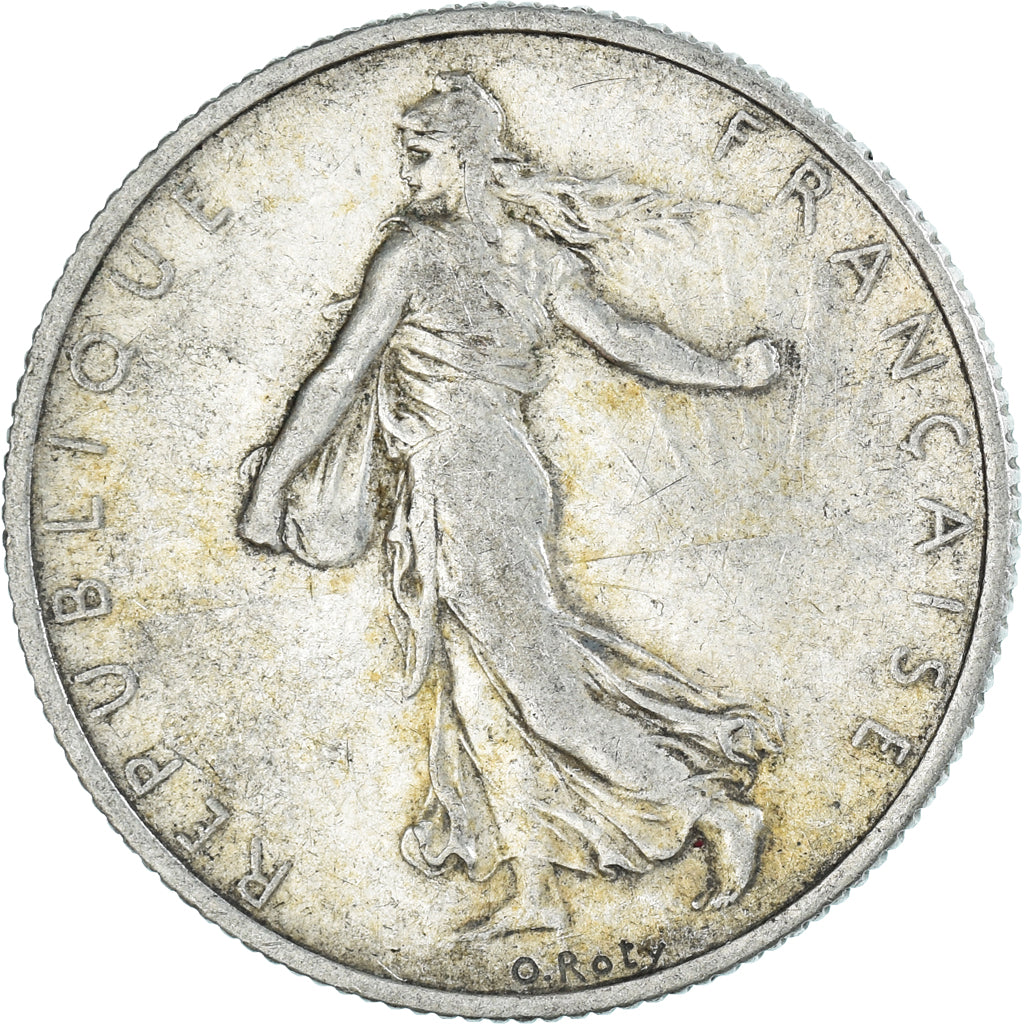 Coin, France, Semeuse, 2 Francs, 1918, Paris, AU(55-58), Silver, KM:845.1