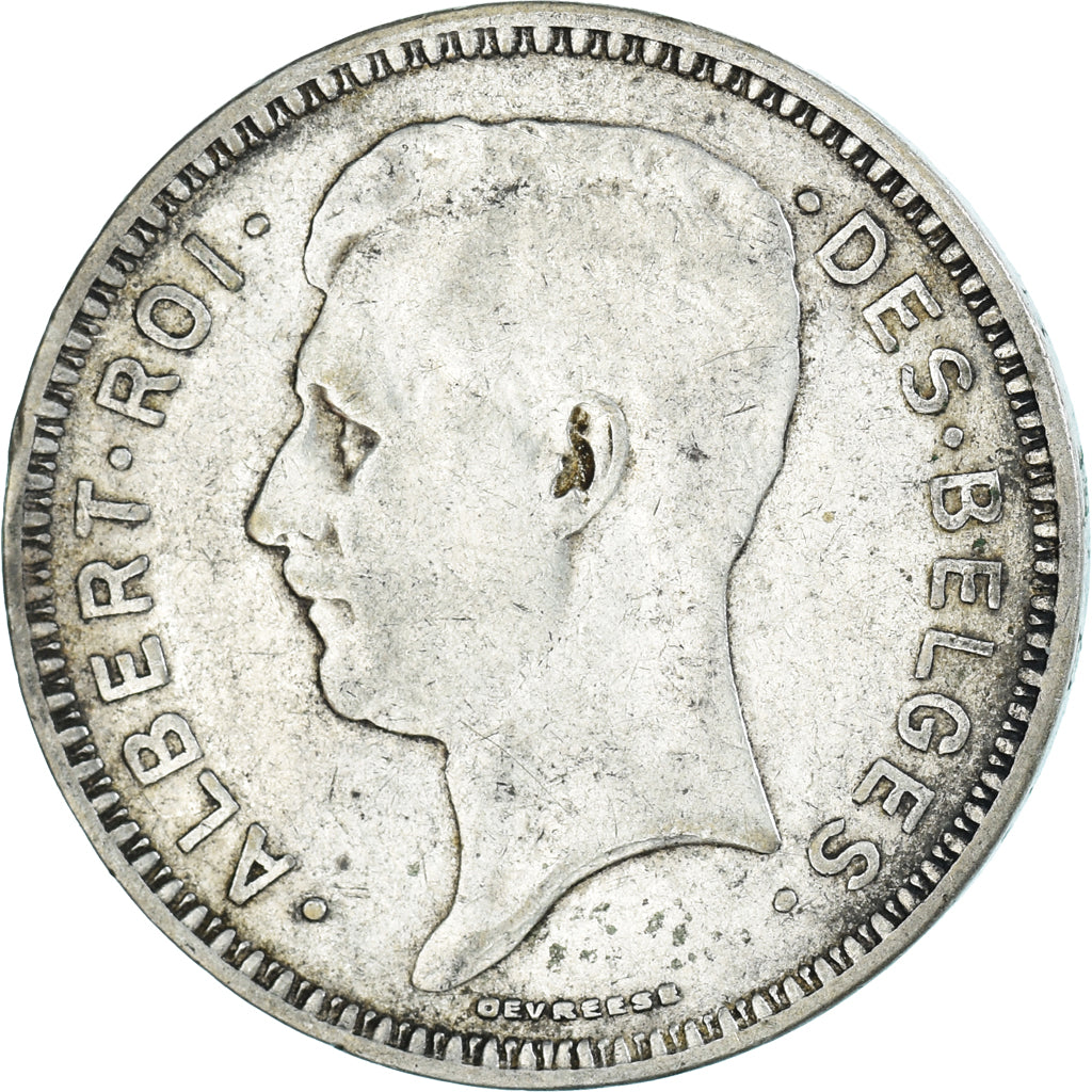 Moneta, Belgia, 20 Francs, 20 Frank, 1934, VF(30-35), Srebro, KM:103.1