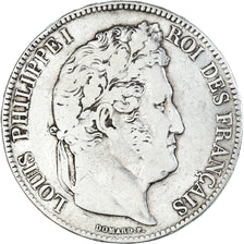 Coin, France, Louis-Philippe, 5 Francs, 1833, Lille, VF(30-35), Silver